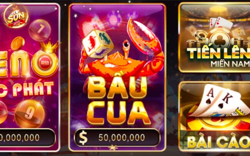 Các cửa cược trong Bầu Cua